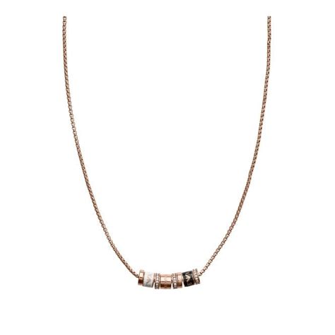Emporio Armani Jewellery Emporio Armani Signature Rose Gold Necklace ...