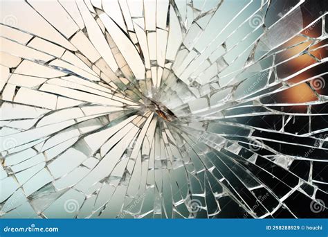 Shattered Glass Texture Broken Glass Fragmented Glass Set 32 Stock Illustration