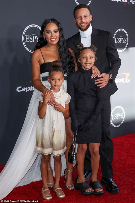 Stephen Curry Is Supported By His Wife Ayesha And Daughters Riley And