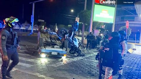 Aparatoso Choque Entre Auto Y Moto Deja Dos Lesionados En Tehuac N