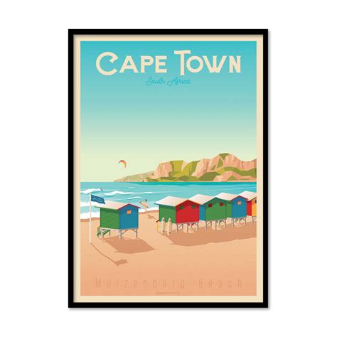 Affiche D Art Ville Cape Town Olahoop Travel Posters