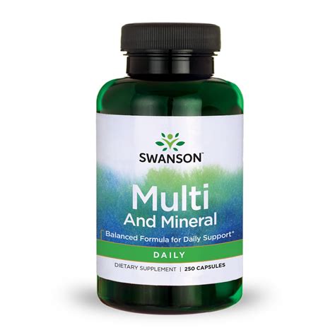 Swanson Daily Multivitamin And Mineral Capsules Count Walmart