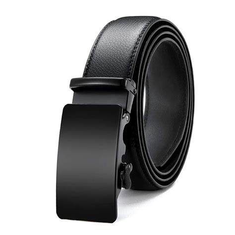 Ceinture En Cuir V Ritable Pour Hommes Boucle Automatique En M Tal De