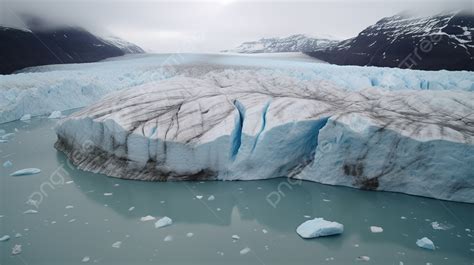 Glacier With Water And Ice In It Background Picture Of A Glacier