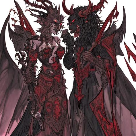 Demon Queen And King Asmodeus Wedding Openart