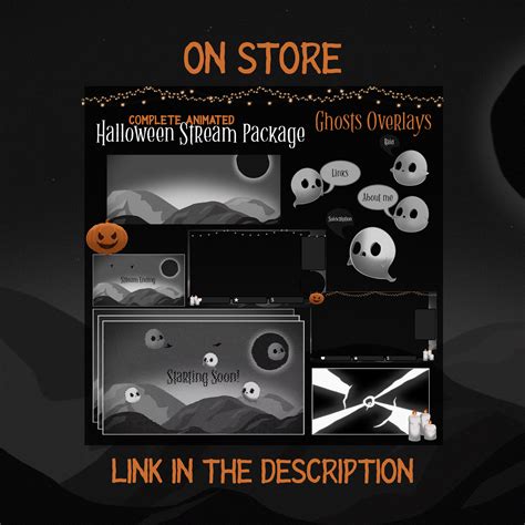 Halloween Stream Overlay Stream Decorations Ghosts Etsy