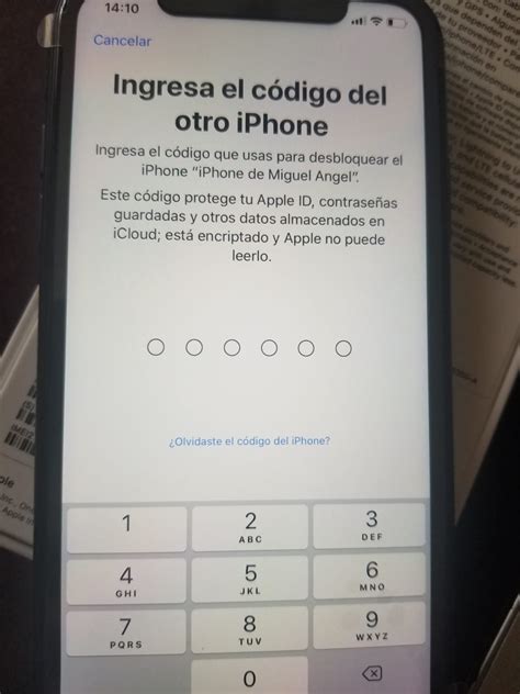 Ingresa el código del iphone anterior Comunidad de Apple