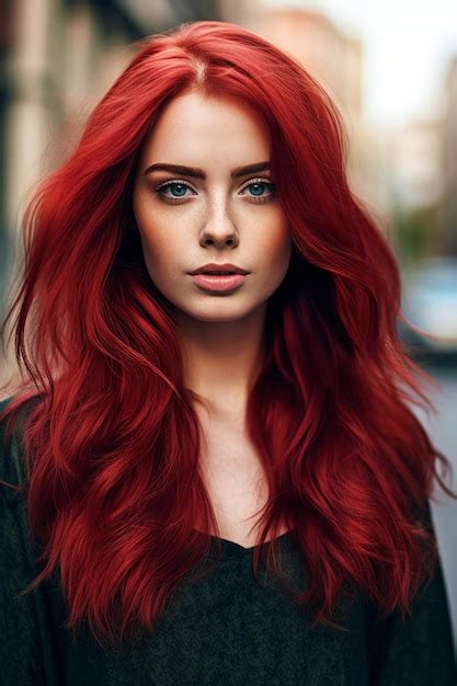 Premium Ai Image Red Hair Color Ideas For Women That Are Red