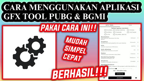 Terbaru Cara Menggunakan Aplikasi Gfx Tool Cara Setting Gfx Tool