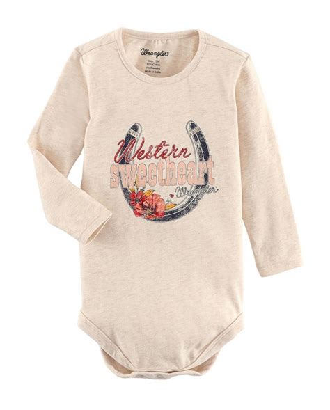 Wrangler® Girls' Inf Western Sweetheart Onesie - Fort Brands