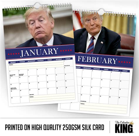 Donald Trump 2023 Wall Calendar Funny Quirky Etsy Canada