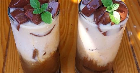 Resep Es Kopi Susu Jelly Ala Kafe Oleh Ria Mamanya Tata Cookpad