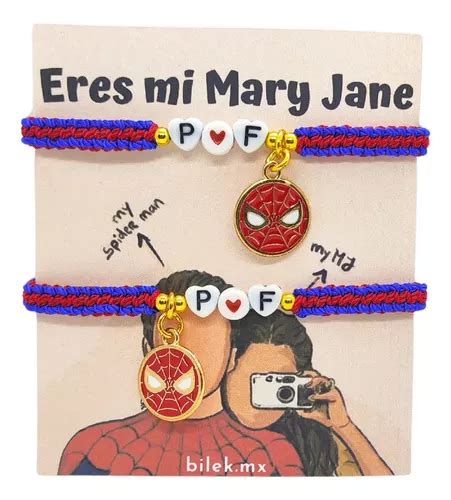 Pulseras Para Parejas De Spider Man Con Iniciales A Elegir Mercadolibre