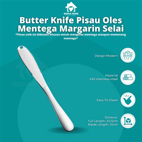 Jual Pisau Selai Kue Butter Knife Pisau Sendok Alat Oles Mentega