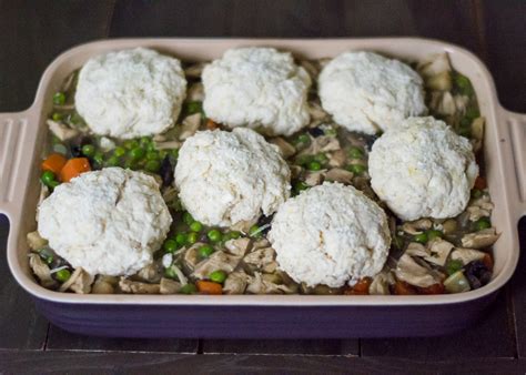 Turkey Pot Pie With Cheddar Biscuit Crust Flying Fourchette