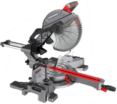 Craftsman In Single Bevel Sliding Compound Corded Miter Saw