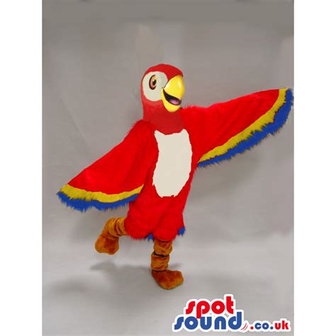 Buy Mascots Costumes In Uk Red And Blue Parrot Bird Plush Mascot With