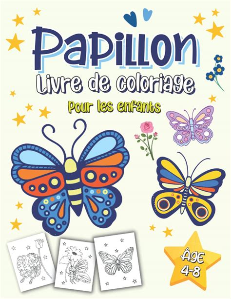 Buy Papillon Livre De Coloriage Pour Les Enfants De 4 à 8 Ans 50