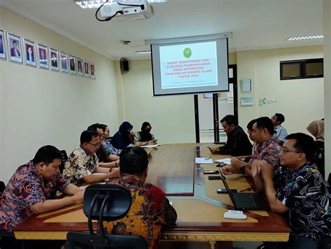 Rapat Monitoring Dan Evaluasi Pembangunan Zona Integritas Zi Tahun