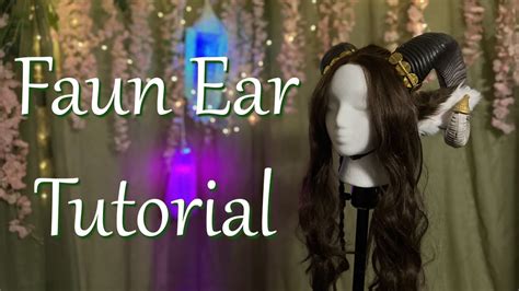 Faun Ears Tutorial Learn How To Make And Sew Faun Ears To A Wig Youtube