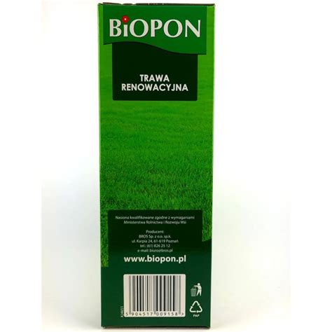 Biopon Kg Trawa Renowacyjna Szybka Regeneracja Trawnika