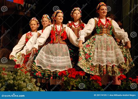 Polish Folk Dancers At A Festival Editorial Image Image 20174105