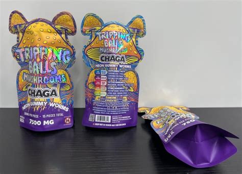 Chaga Neon Gummy Worms Tripping Balls Mushrooms