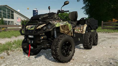 2022 Can Am Outlander Max 6×6 Xu Plus 1000t V1 1 Fs22 Mod Download