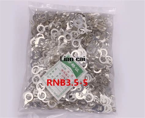 1000pcs Rnb3 5 5 Non Insulated Ring Terminal Electrical Wire Crimp