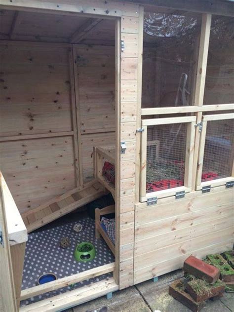 Inside Of A Rabbit Shed How Amazing Does It Look Handmade Bespoke