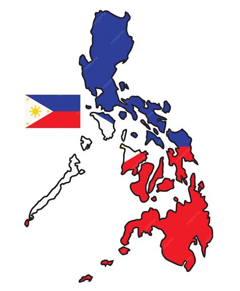 Premium Vector Philippines Map And Flag