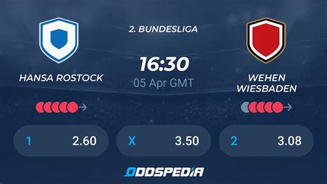 Hansa Rostock Vs Wehen Wiesbaden Predictions Odds Live Score Stats