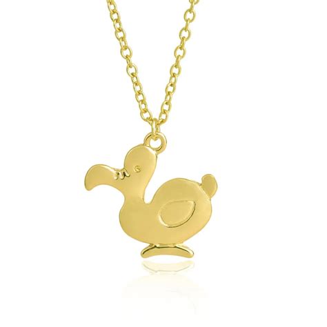 Simple Fashion Gold Silver Baby Duck Necklace Dodo Duck Necklace Cute Duck Animal Jewelry-in ...