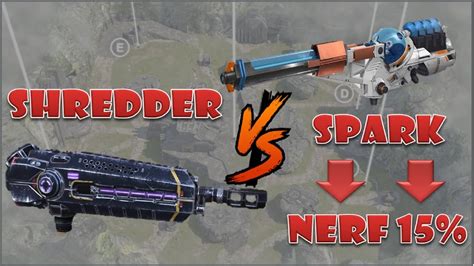 Spark After Nerf Vs Shredder Light Weapons Comparison War Robots