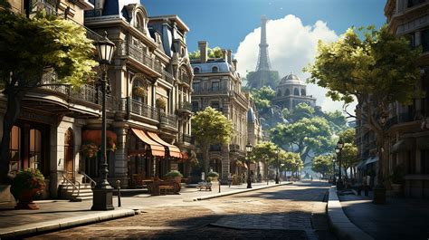 photo-realistic of 1920s city environment at afternoon AI generated ...