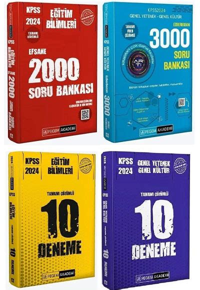 Pegem 2024 KPSS Eğitim Bilimleri EFSANE 2000 GYGK Ezberbozan 3000