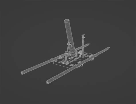 D Model Type Mm Infantry Mortar Vr Ar Low Poly Cgtrader