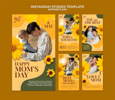 Premium Psd Realistic Mother S Day Instagram Stories Design Template