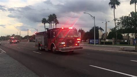 Orlando Fl Fire Engine 11 And Rescue 11 Responding 100116 Youtube