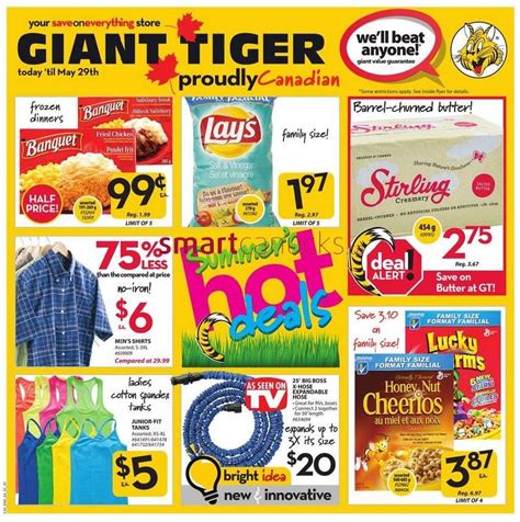 Giant Tiger flyer May 22 to 29