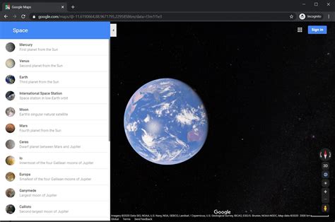 Google Maps Introduces Hyperspace Animation When Switching Between Planets