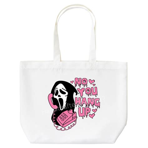 Scary Movie Tote Bag Ghostface Tote Bagreusable Bag Book Etsy