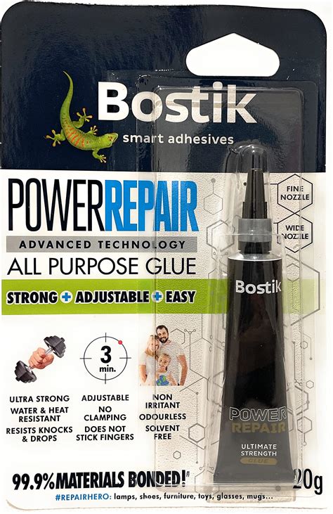 Bostik Power Repair Adhesive Ultra Strong Fast Drying SM Polymer