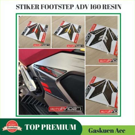 Promo Stiker Sticker Cover Footstep Pijakan Kaki Honda ADV 160 2022