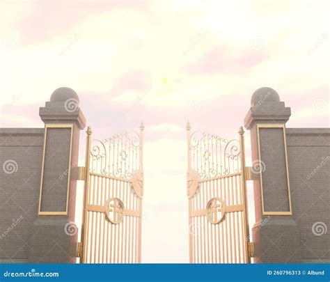 Heavens Gates Open stock illustration. Illustration of clouds - 260796313