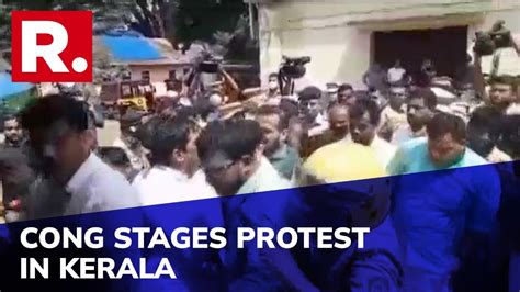 National Herald Case Kerala Congress Stages Protest Against Sonia