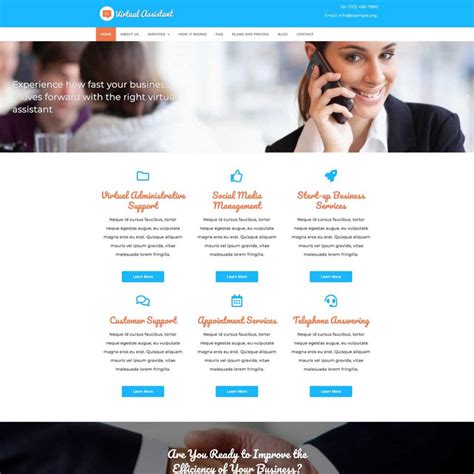 Virtual Assistant Website Template Nexus Themes