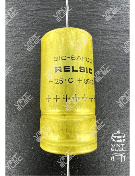 Condensateur Relsic Mf Uf F V Sic Safco Axial