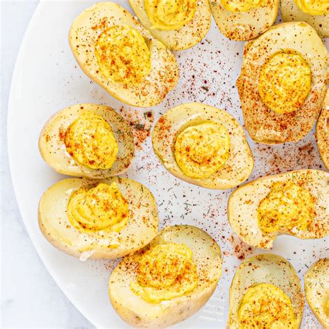 Vegan Deviled Eggs Using Potatoes Healthygirl Kitchen