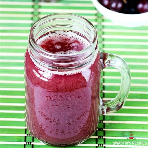 Grape Juice Recipe, How to Make Grape Juice - Swasthi's Recipes